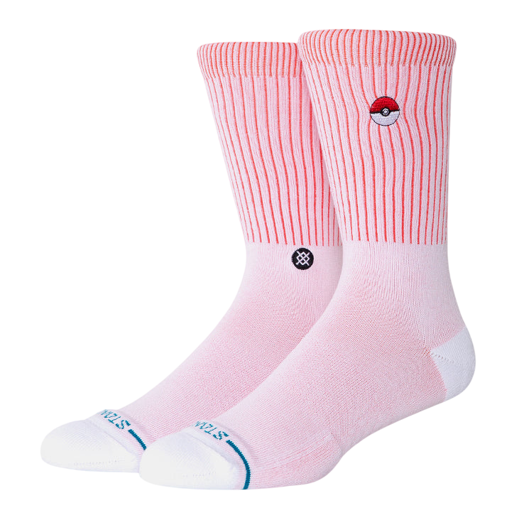 "Pokémon" Poké Ball Crew Socks - Red