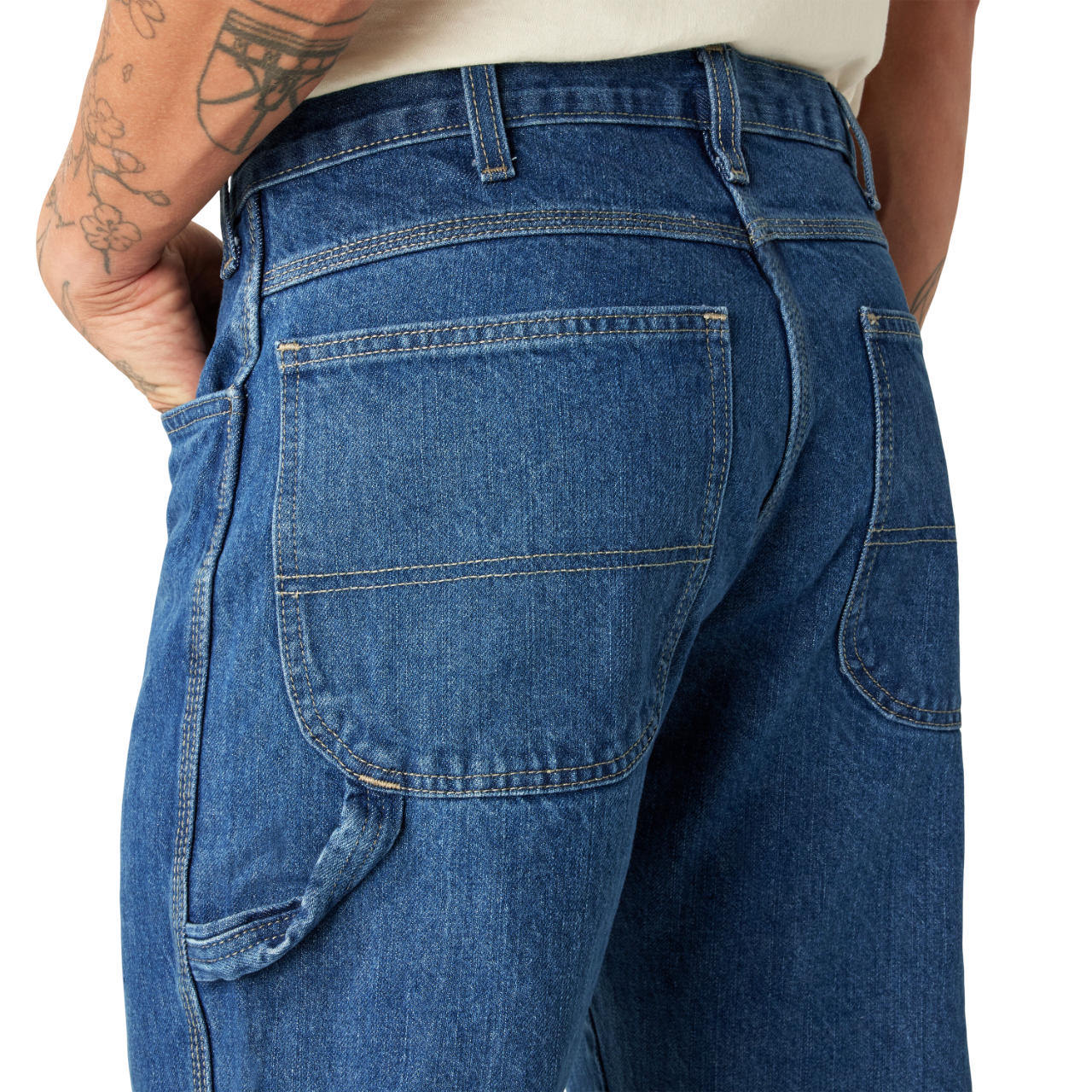 Carpenter Denim Jeans - Stonewashed Indigo Blue (SNB)