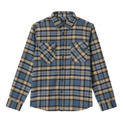 Bowery Flannel - Azure Blue/Washed Navy/Sand