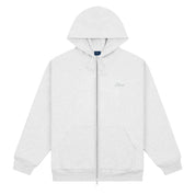 Cursive Zip Hoodie - Ash (Spring 25)
