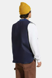 Builders Abraham Reversible Vest - Rinse Denim/Sherpa