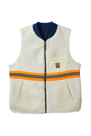 Builders Abraham Reversible Vest - Rinse Denim/Sherpa