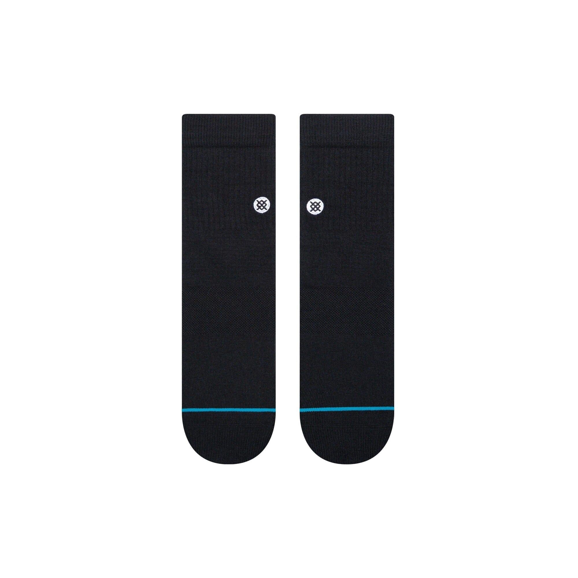 Icon Quarter Socks 3 Pack - Black