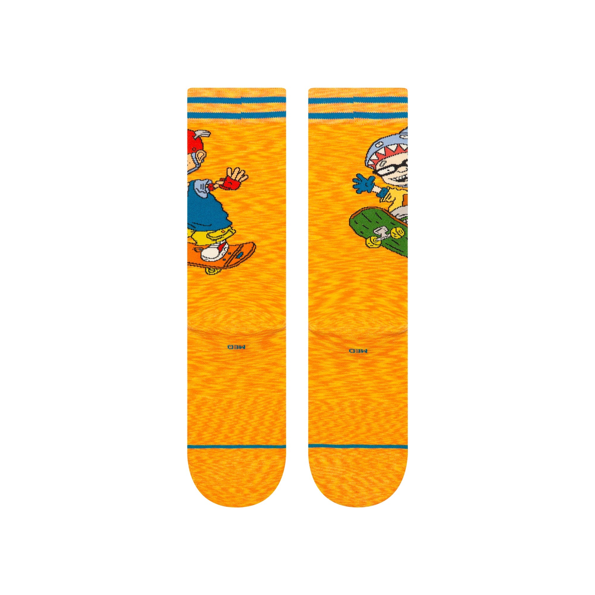 "Rocket Power" Sam And Twister Crew Chaussettes - Orange