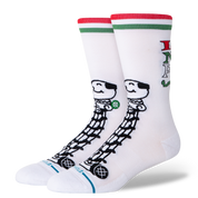 "Home Alone" Little Neros Crew Socks - White