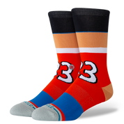 "Hey Arnold!" Gerald Crew Socks - Red