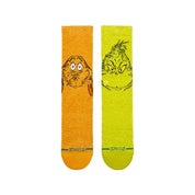 "The Grinch" Grinch And Max Crew Socks - Green