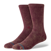 Icon Dyed Crew Socks - Fig