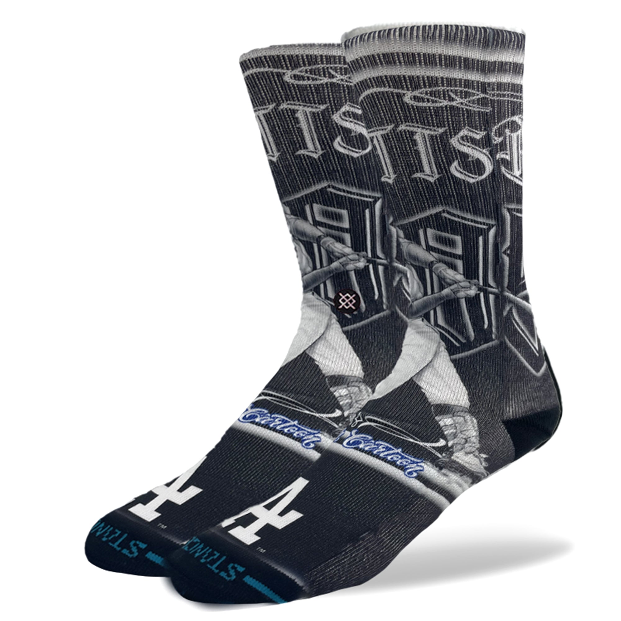 "Mister Cartoon" MLB Crew Socks - Mookie Betts - Black