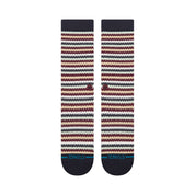 Chiclets Waffle Knit Crew Chaussettes - Bleu Marine