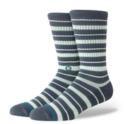 Signature Stripe Crew Socks - Turbulence
