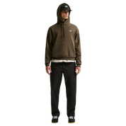 Fleece Pullover Skate Hoodie - Dark Hazel/White