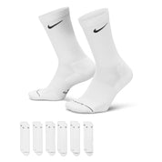 Everyday Elevated Crew Socks (6 Pairs) - White/Black