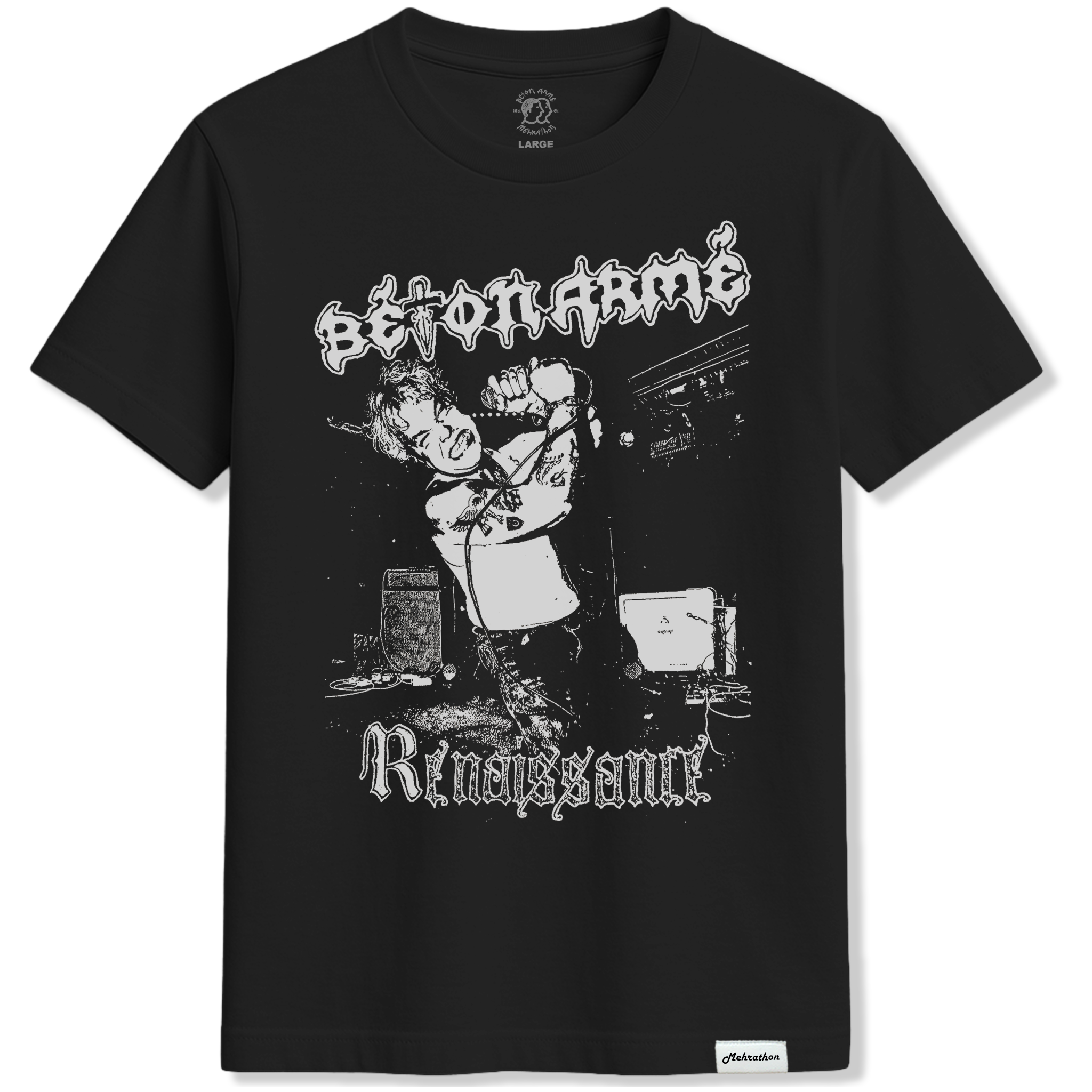 T-Shirt Mehrathon x Béton Armé Renaissance - Noir