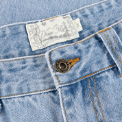 Pantalon Jean Droit - Bleu Délavé