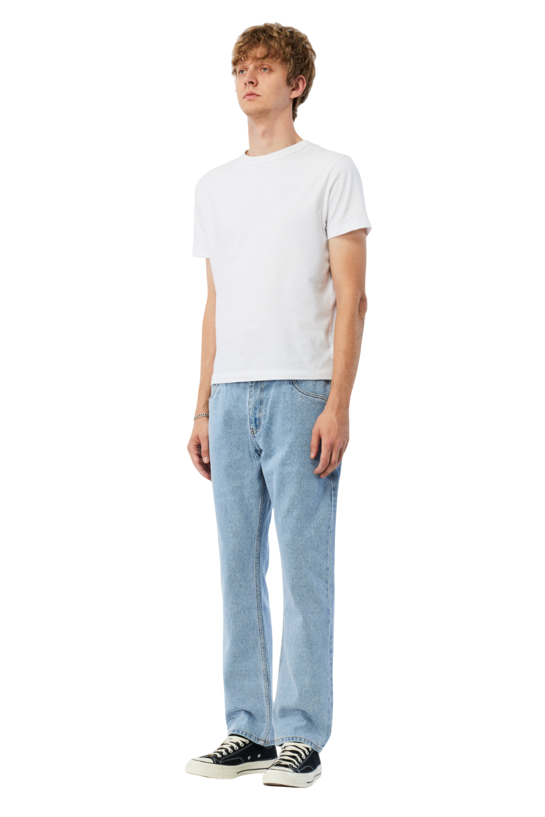 Pantalon Jean Droit - Bleu Délavé