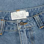 Baggy Denim Pants - Sandblasted Indigo