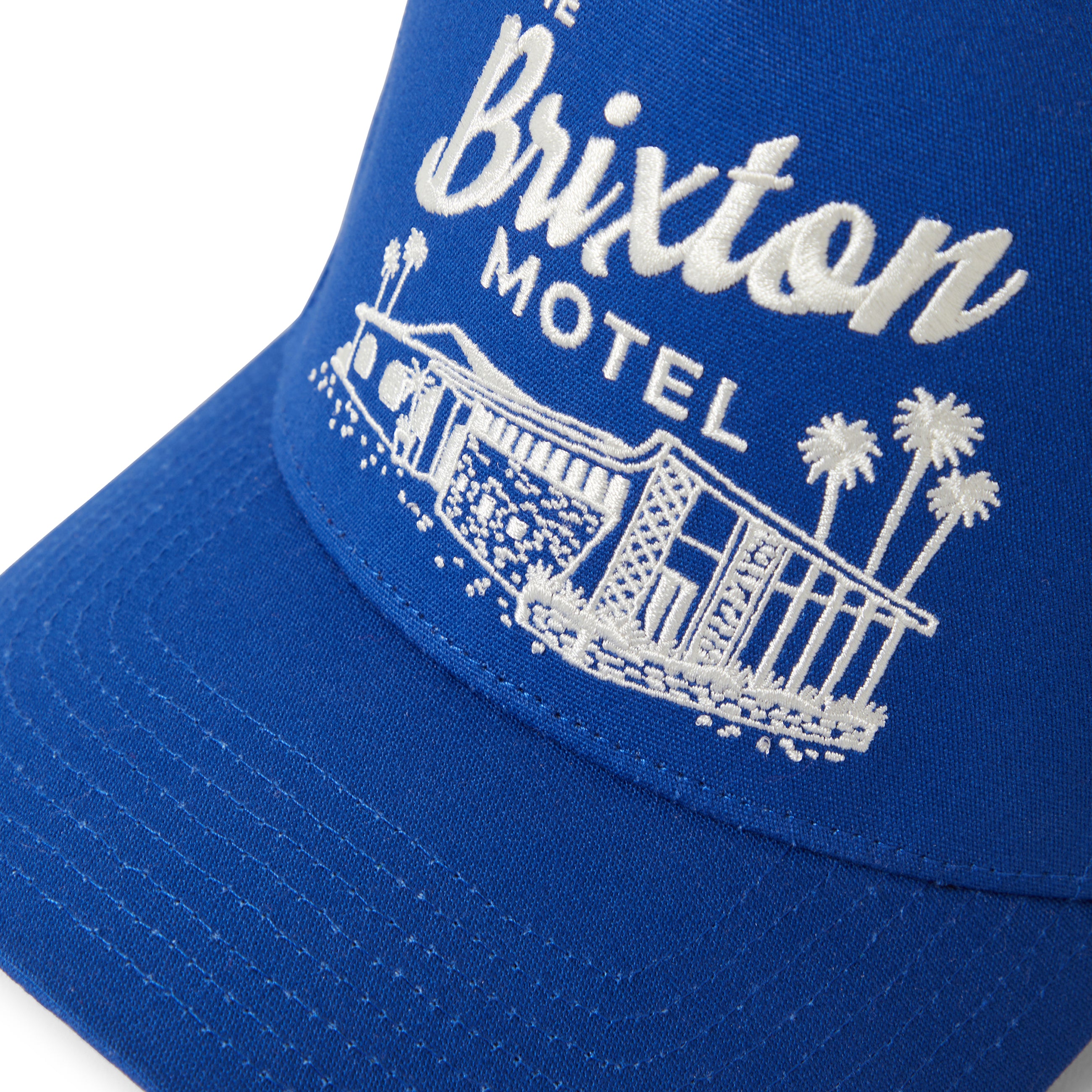 Brixton Motel Netplus Casquette Snapback - Bleu Électrique/Blanc Cassé