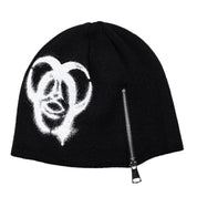 Biohazard Zip Beanie - Black