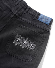 Bronco Jeans en Denim - Noir Délavé