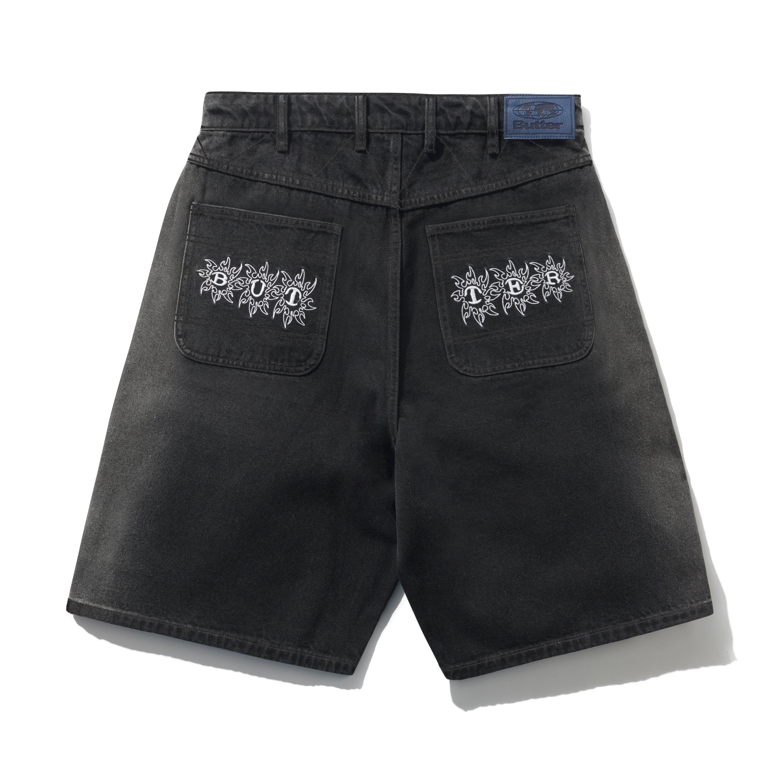 Bronco Short en Denim - Noir Délavé