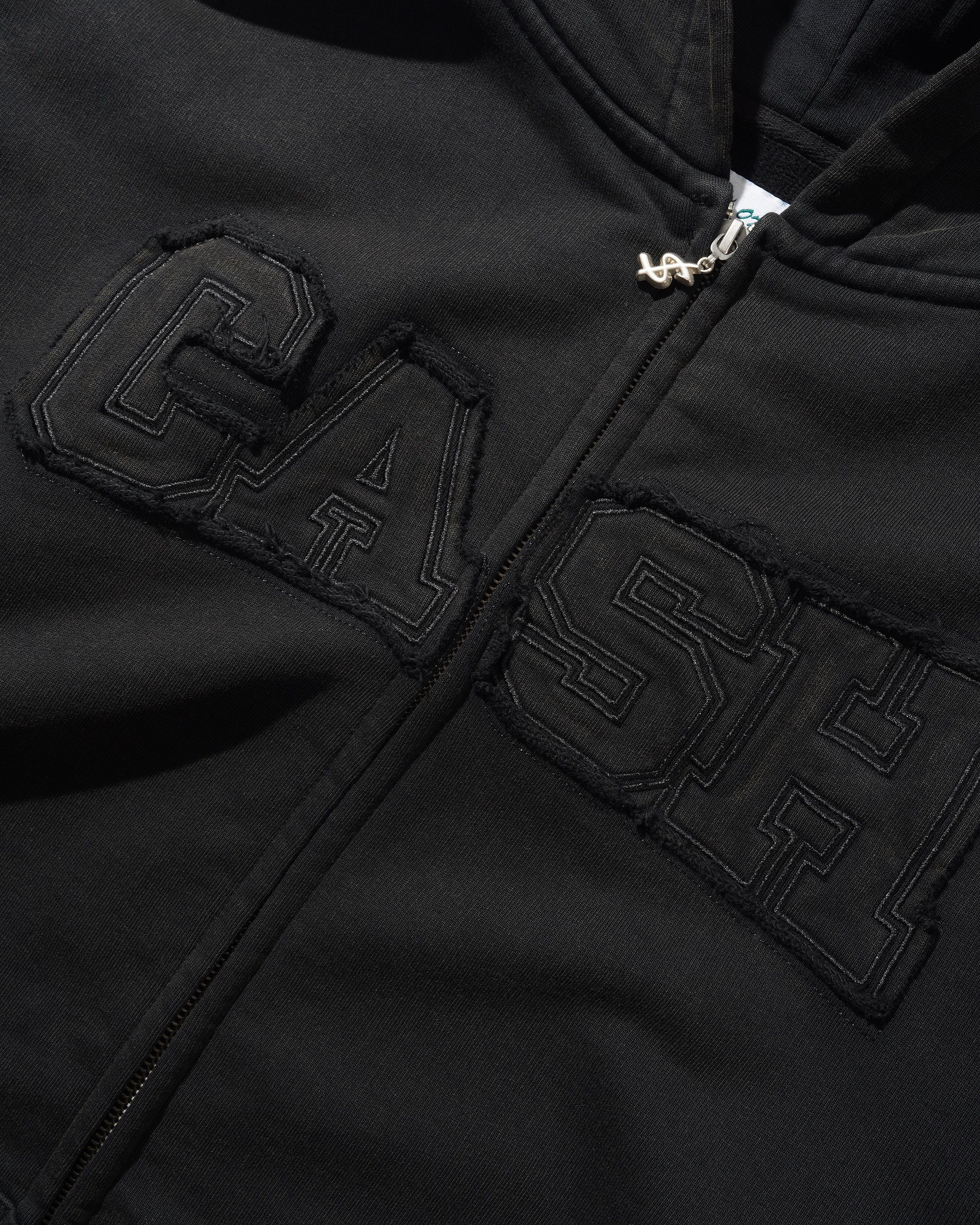 Campus Zip-Thru Hood - Washed Black