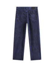 Check-5 Pantalon en Denim Ample Acid Overdyed Deep Indigo - Bleu