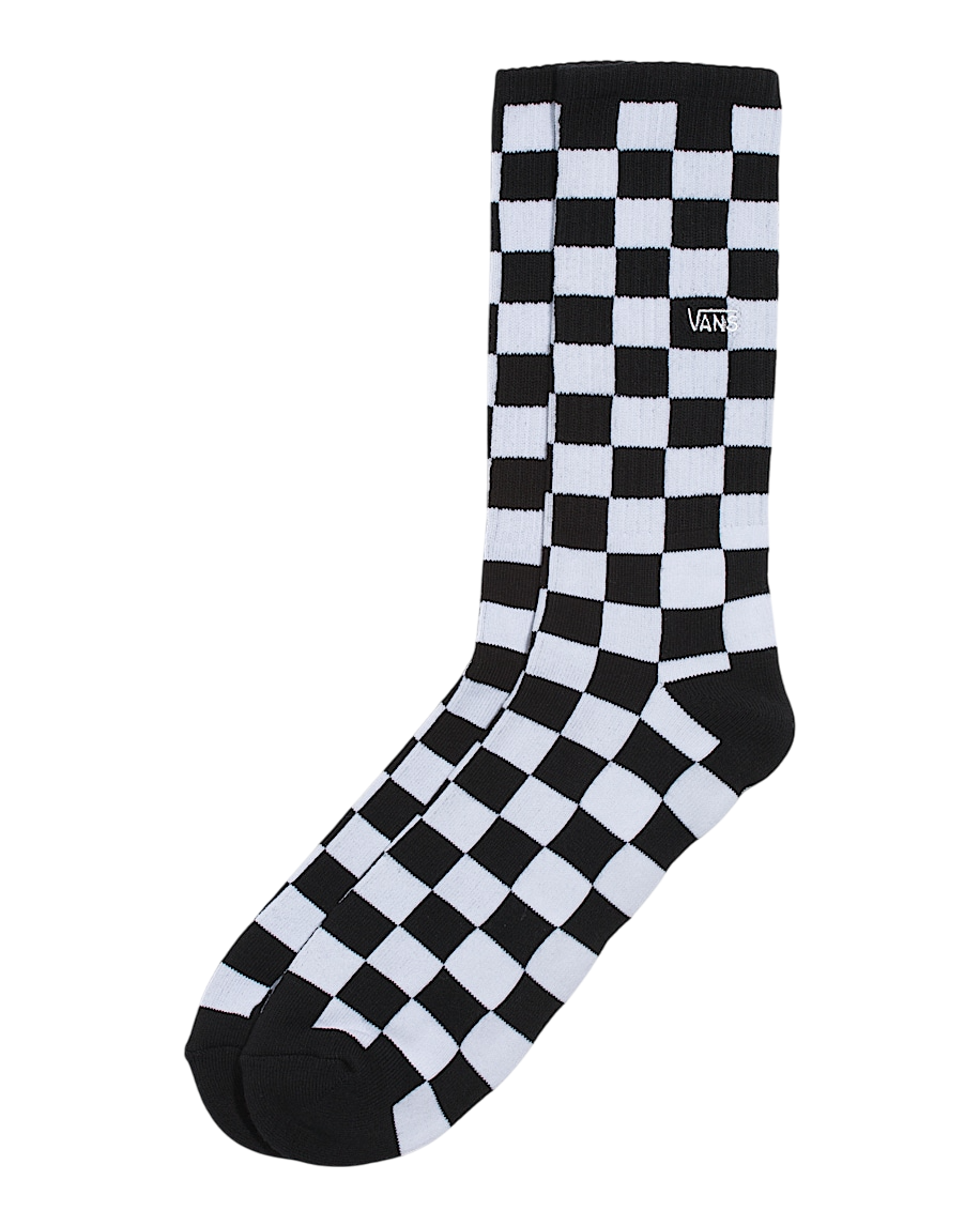 Chaussettes Montantes à Carreaux - Noir/Blanc