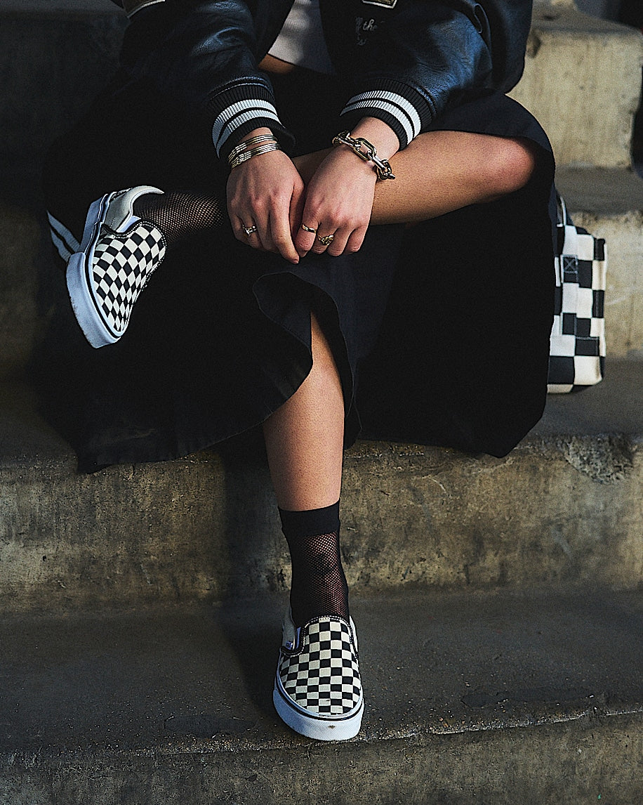 Classic Slip-On Checkerboard - Black/Off White