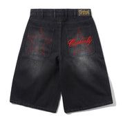 Club Denim Shorts - Washed Black