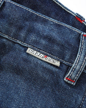 Company Short en Denim - Bleu Slub Délavé et Usé
