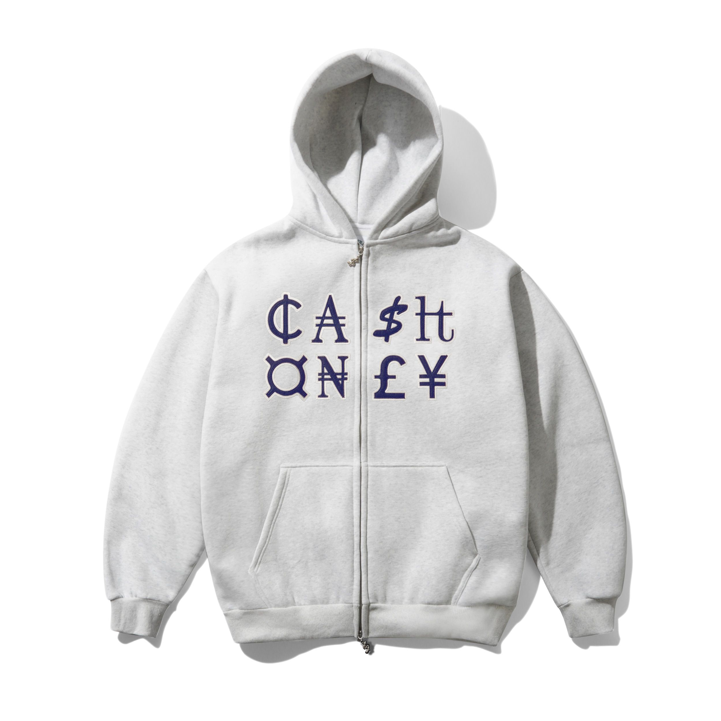 Currency Sweat à Capuche Zippé - Gris Cendré