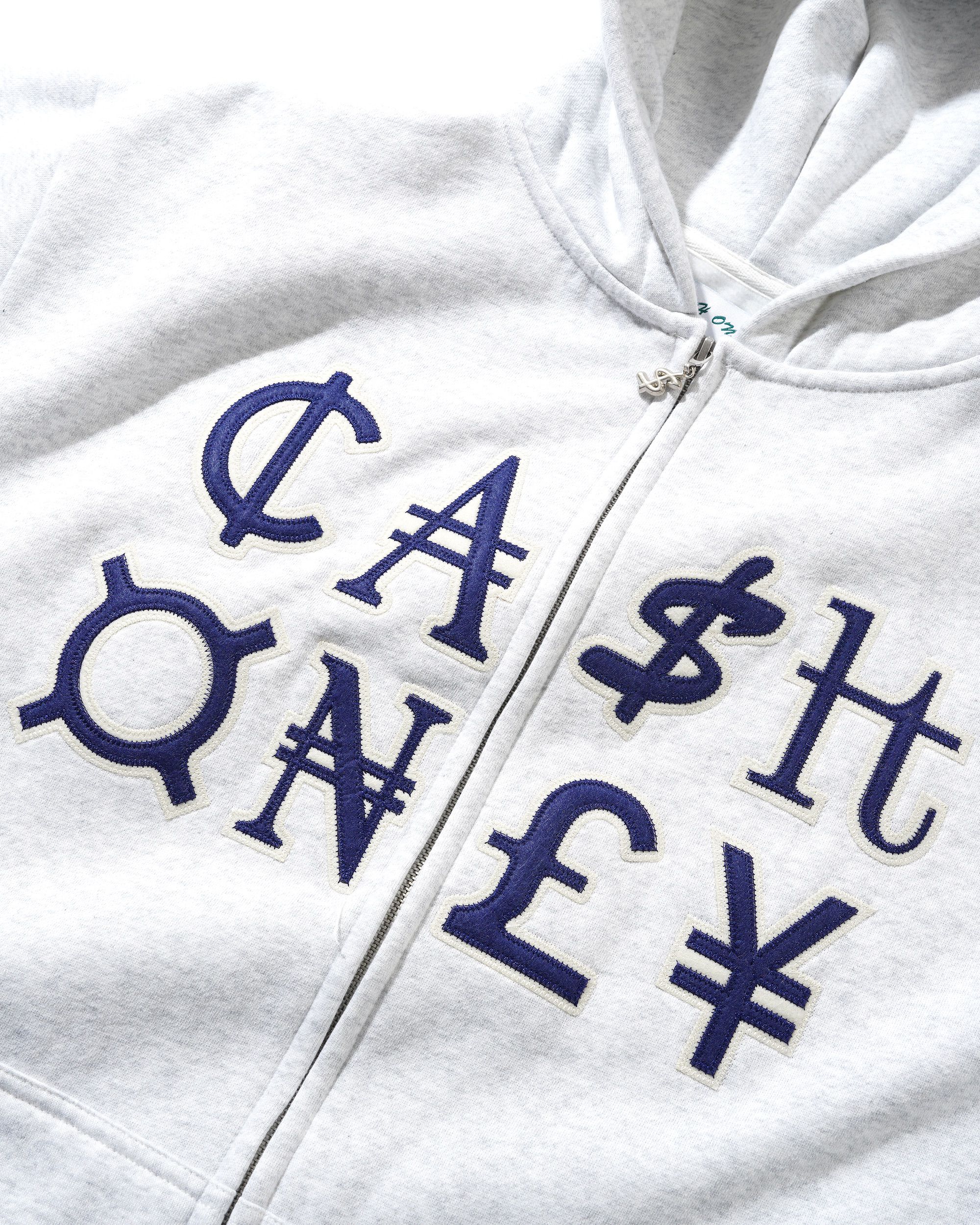 Currency Sweat à Capuche Zippé - Gris Cendré