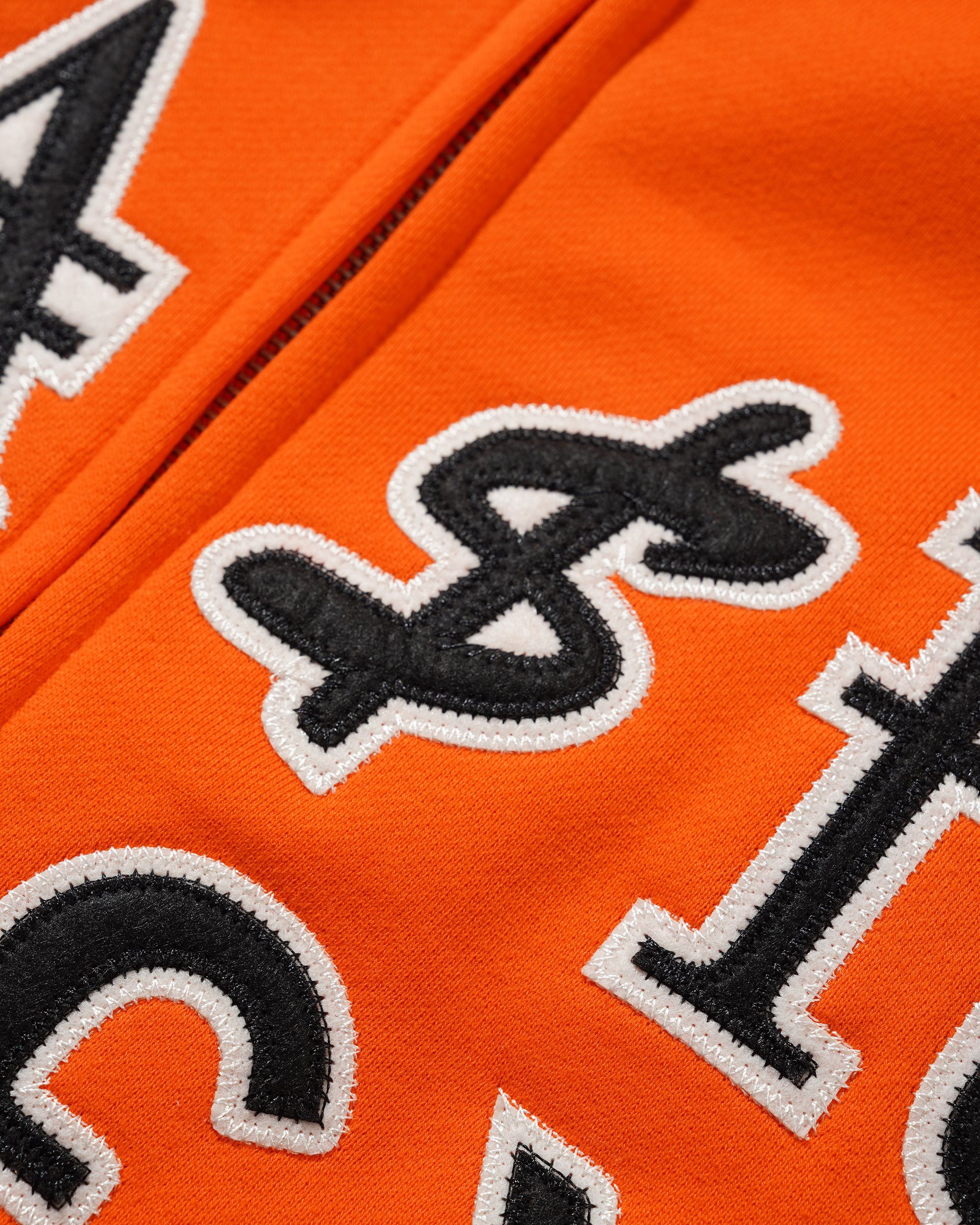 Currency Sweat à Capuche Zippé - Orange