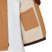 Duck High Pile Fleece Lined Vest - Stonewashed Brown (SBD)