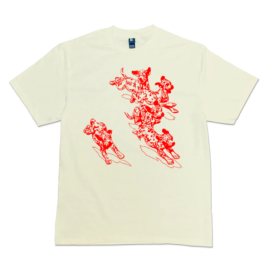 T-Shirt Dogs - Blanc Cassé
