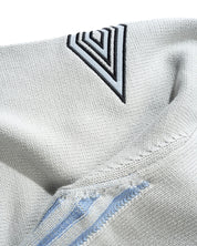 Diamond Zip-Thru Knit - Grey