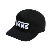 Drop V Logo Snapback Hat - Black