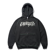 Sweat à Capuche Zippé Drummer - Noir Délavé