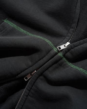 Sweat à Capuche Zippé Drummer - Noir Délavé