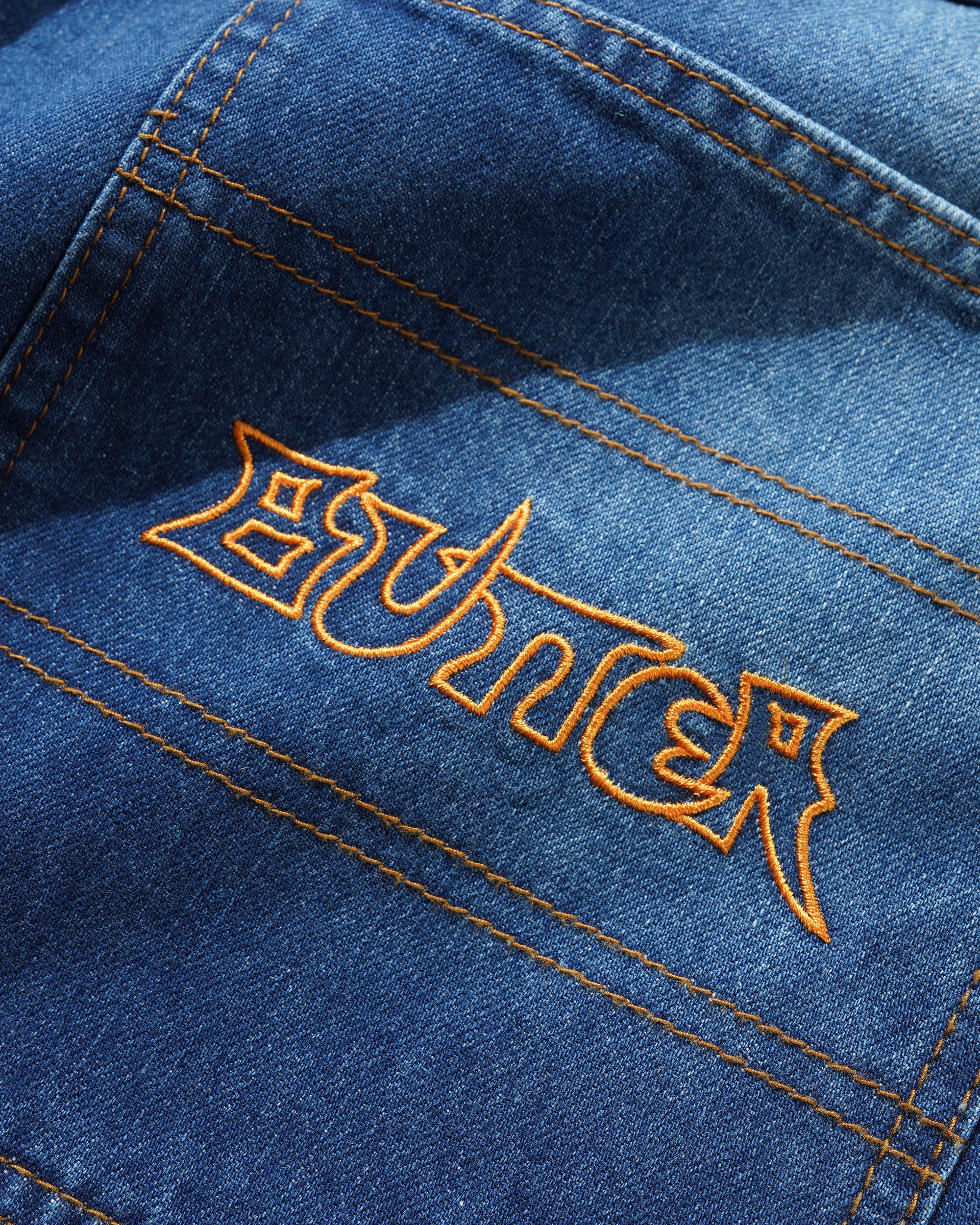 Encounter Jeans en Denim - Bleu Slub Délavé