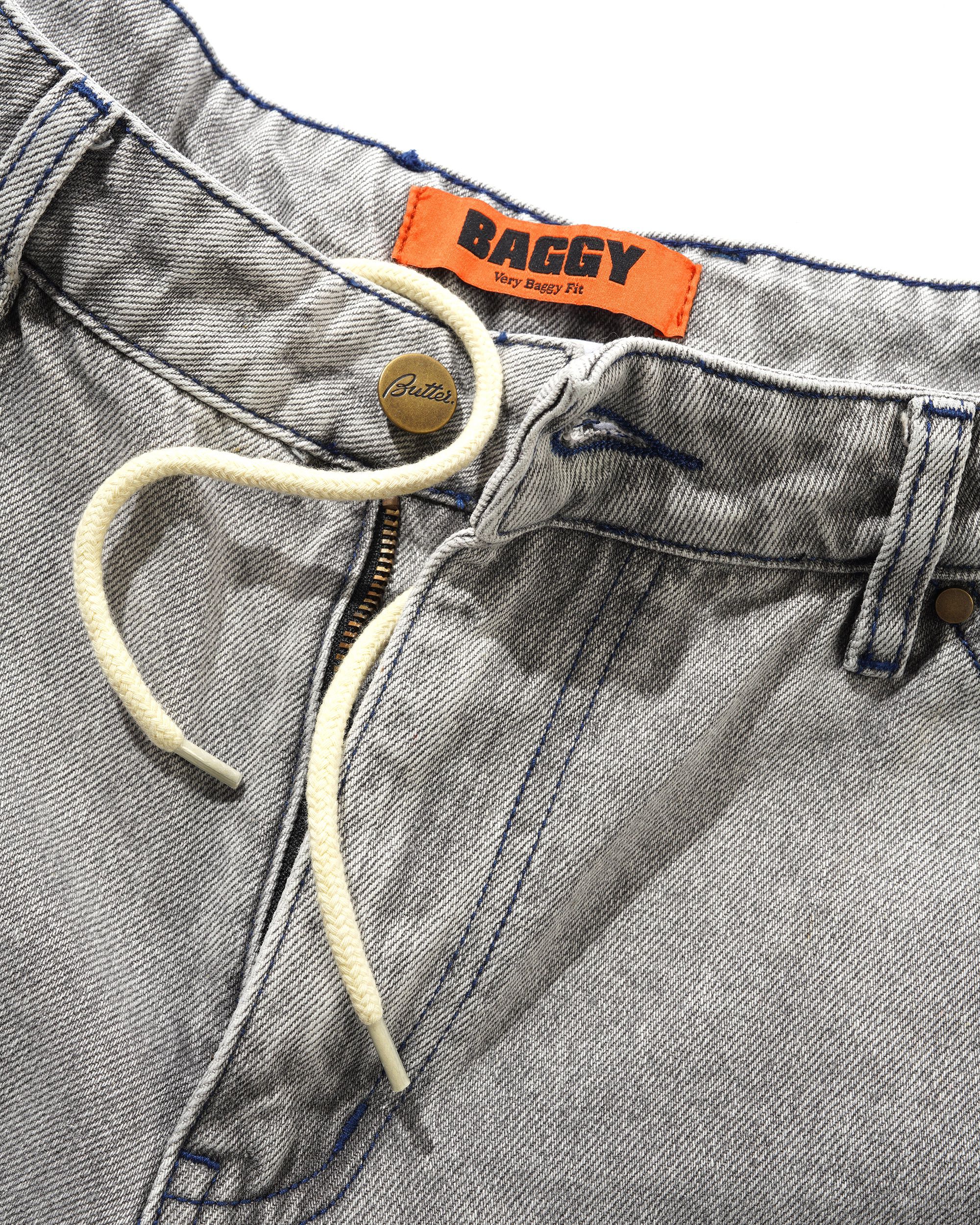Encounter Jeans en Denim - Gris Doux Délavé