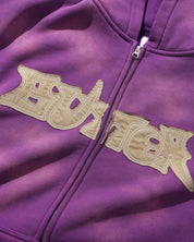 Encounter Sweat à Capuche Zippé - Violet Délavé