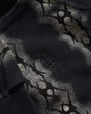 Faded Waffle Zip-Thru Hood - Washed Black