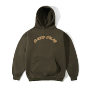 Felt Applique Logo Sweat à Capuche - Marron