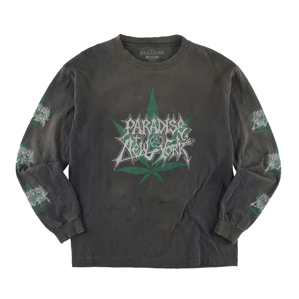 T-Shirt Manches Longues Morbid Paradise - Noir Vintage