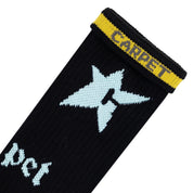 Glow In The Dark C-Star Sock - Black