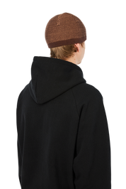 Wave Knit Skully - Brown