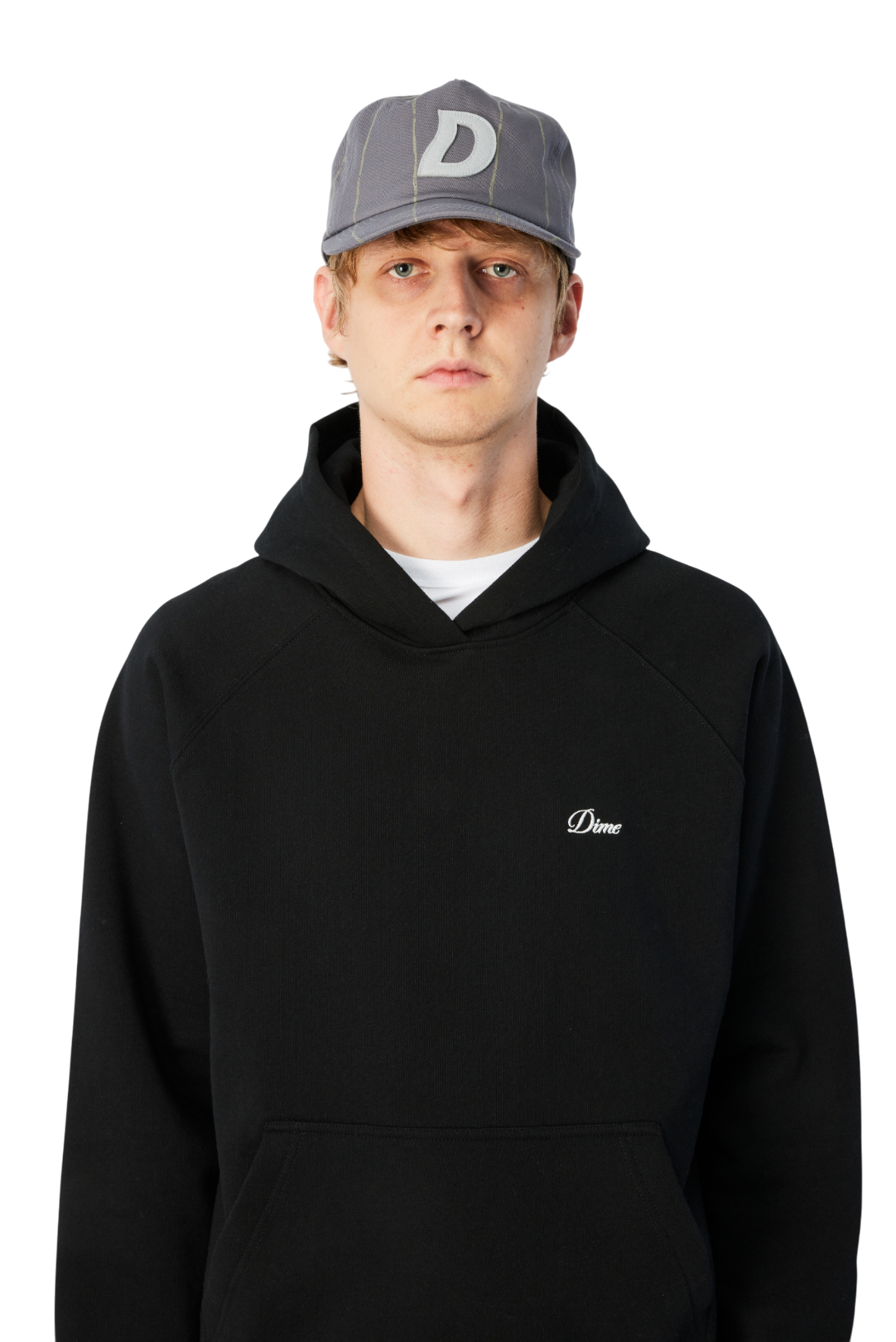 Pinstriped Worker Cap - Gray