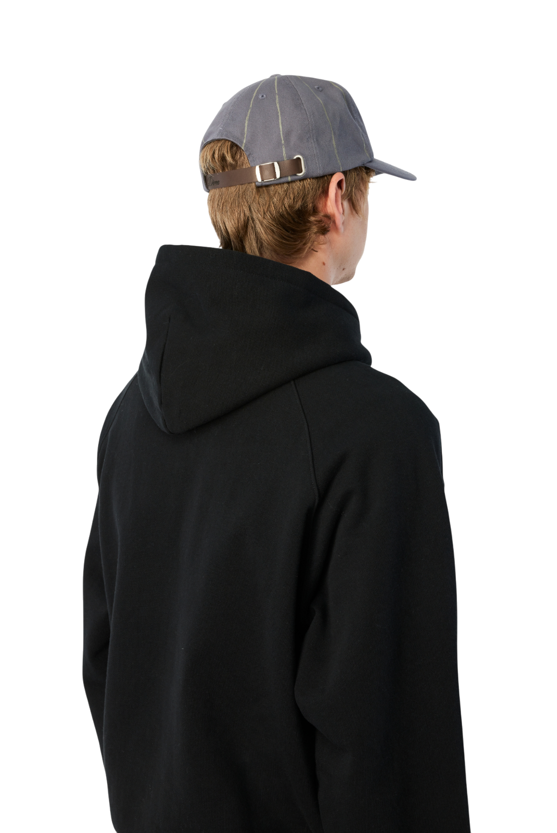 Pinstriped Worker Cap - Gray